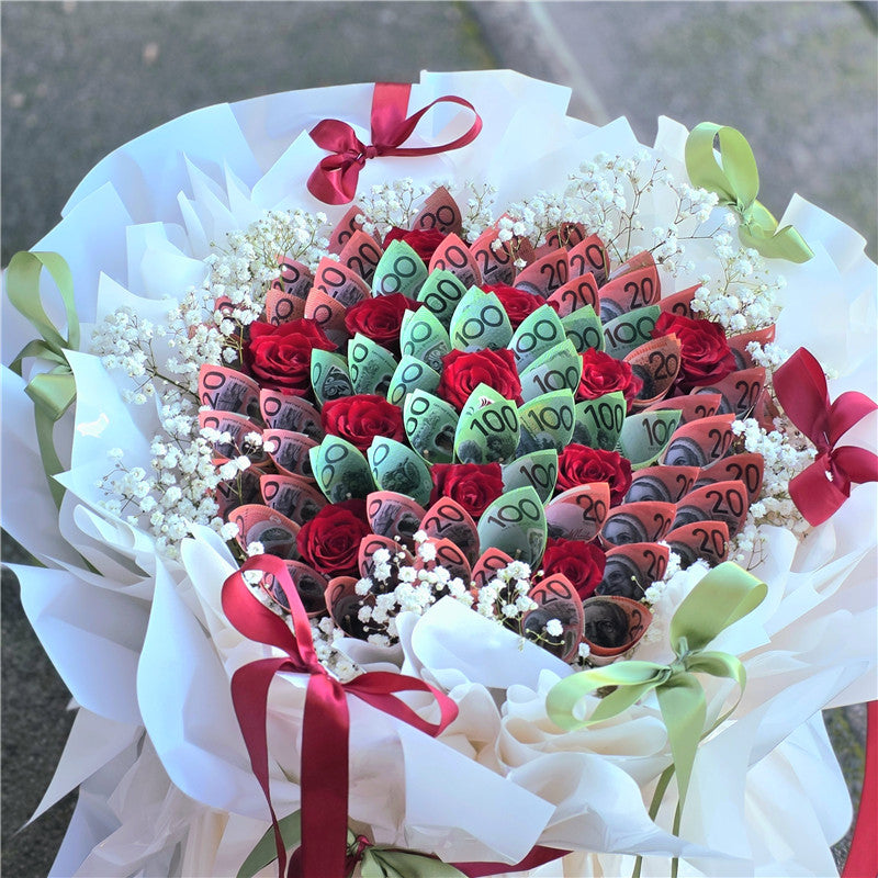 $100 AUD Style #9丨Cash Flowers丨Money Flowers丨澳币现金花