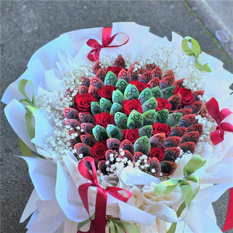 $100 AUD Style #9丨Cash Flowers丨Money Flowers丨澳币现金花
