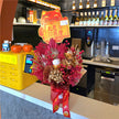 Lucky Cat Everlasting Flowers Hatbox Small丨招财猫开业抱抱桶小号
