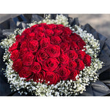 52 Roses & Baby's Breaths Bouquet