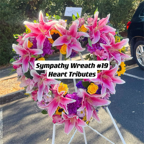 Sympathy Wreath #19 Heart Tributes