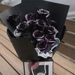 12 Dark Plum Rose Bouquet