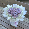 ❤Heart Shape Misty Purple Rose & Gyp Hatbox (Small)