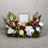 Funeral Photo Frame Flowers #3 Red & White丨墨尔本葬礼遗像花艺 70cm x 45cm