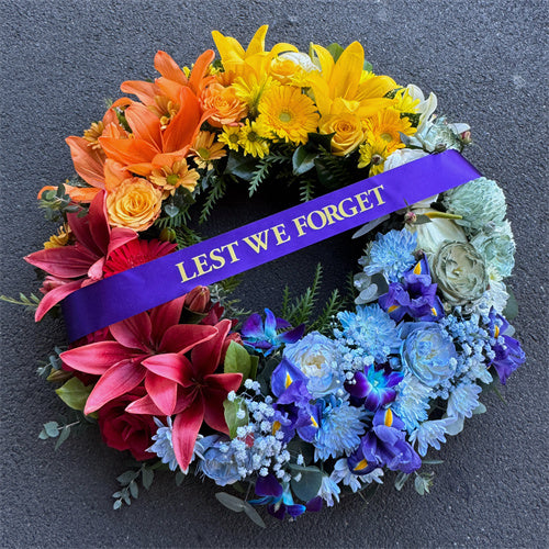 Anzac Day Wreath Rainbow丨Melbourne Anzac Day Flowers