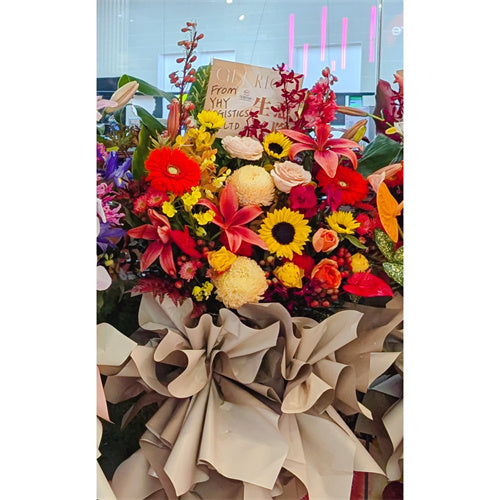 Business Opening Flowers - Modern Style 11 墨尔本开业花篮现代风开业三脚架1.75米