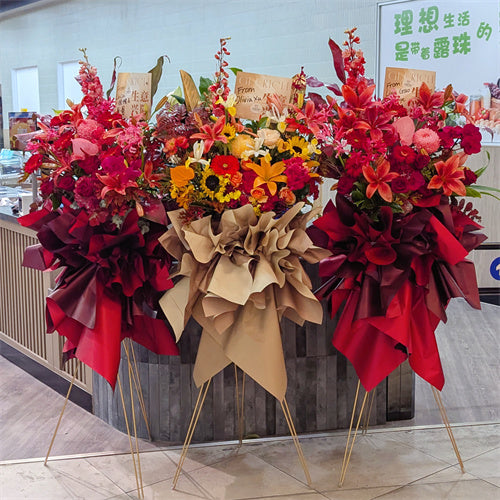 Business Opening Flowers - Modern Style 15 墨尔本开业花篮现代风开业三脚架1.75米