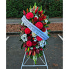 Funeral Spray Tributes #4 White & Red丨Melbourne Funeral Flowers Delivery