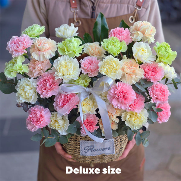 Carnation Flower Basket