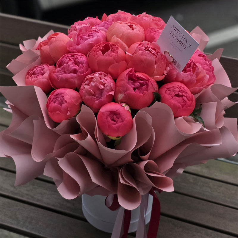 Peonies Charm Hatbox