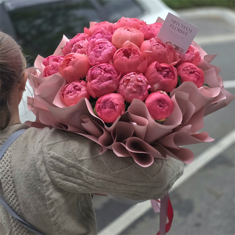 Peonies Charm Hatbox