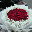52 Roses & Baby's Breaths Bouquet (White Wrapping)