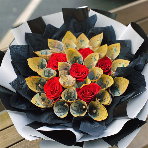 $50 AUD Style #8丨Contact us directly for quote丨Cash Flowers丨Money Flowers丨澳币现金花