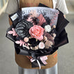 Black&Pink Everlasting Preserved Flower Bouquet Medium丨Preserved Flowers丨Dry Flowers Melbourne