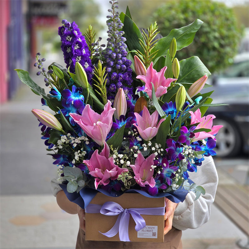Singapore Orchids Box #Blue Deluxe
