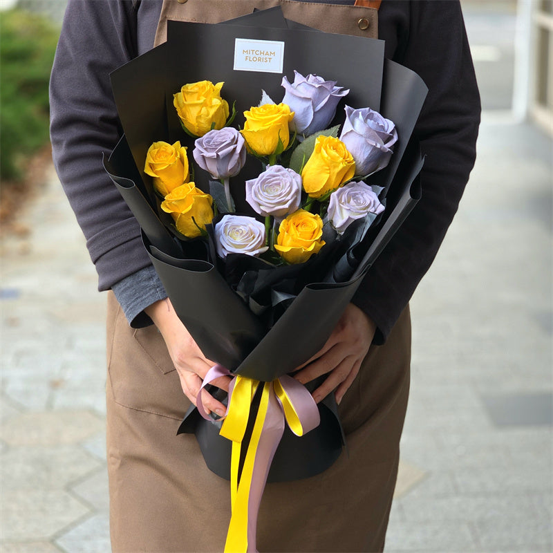 Lakers-themed Rose Bouquet