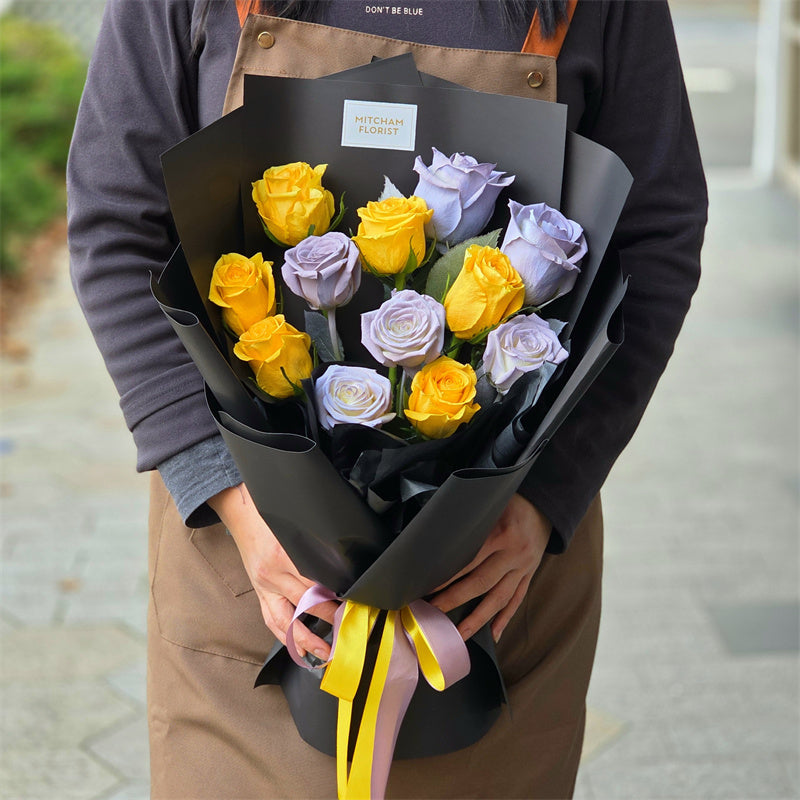 Lakers-themed Rose Bouquet