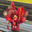 Solar-Powered Lucky Cat Everlasting Flowers Hatbox Small丨太阳能招财猫开业永生花小号
