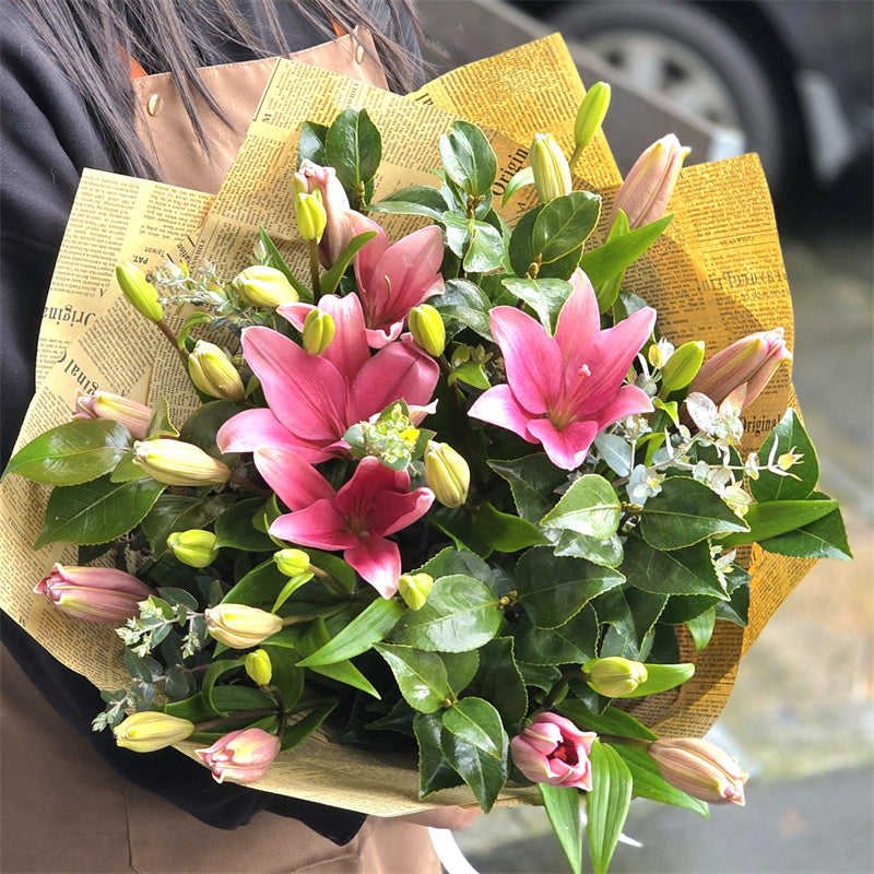 Bouquet of #Pastel Lilies