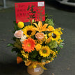 Business Opening Flowers - Hatbox Style 3 墨尔本开业鲜花抱抱桶