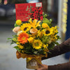 Business Opening Flowers - Hatbox Style 3 墨尔本开业鲜花抱抱桶