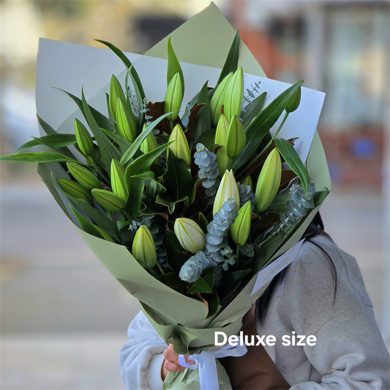 Bouquet of #White Oriental Lily