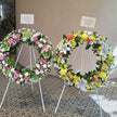 Funeral Wreath #23 Pink & Green & White丨Funeral Flowers delivery Melbourne