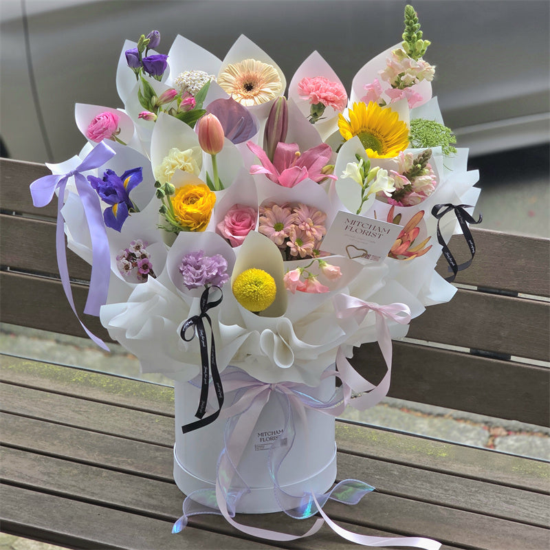 One Year, One Bloom Birthday Hatbox丨一岁一花生日抱抱桶