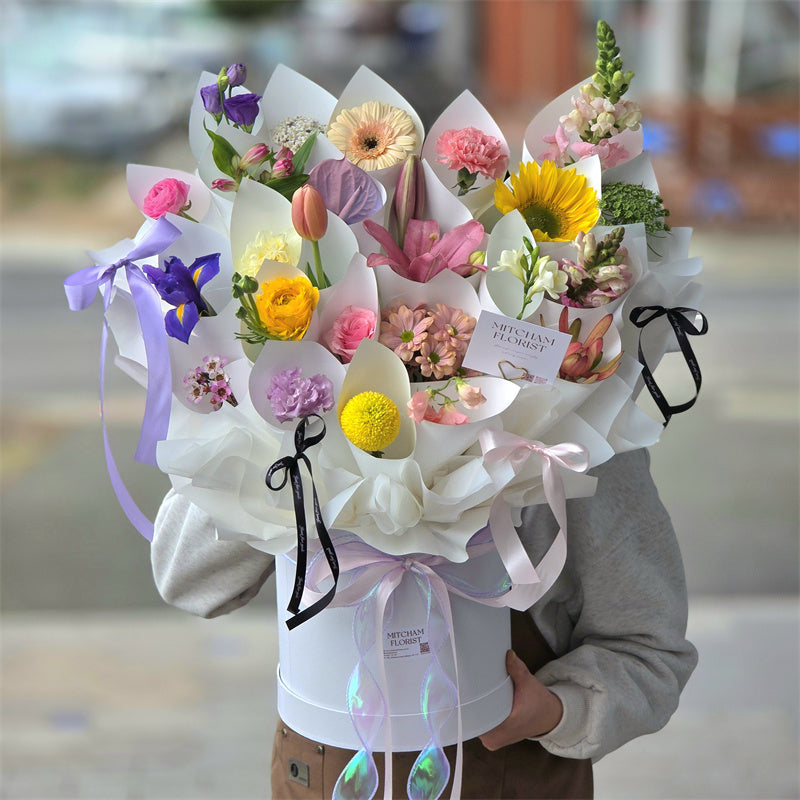 One Year, One Bloom Birthday Hatbox丨一岁一花生日抱抱桶