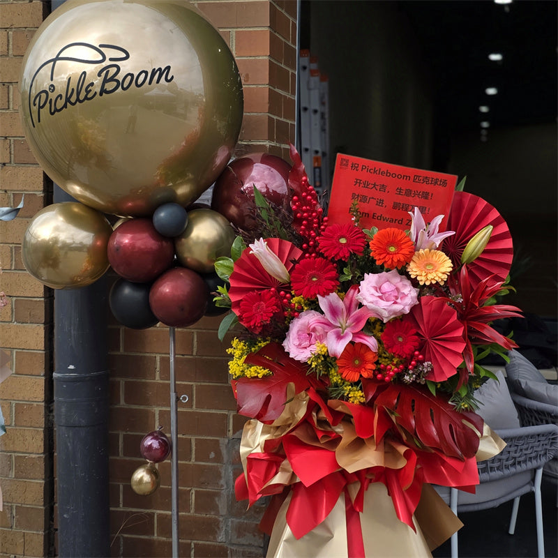 Business Opening Flowers - Modern Style #25 墨尔本开业花篮现代风开业三脚架1.65米经济款