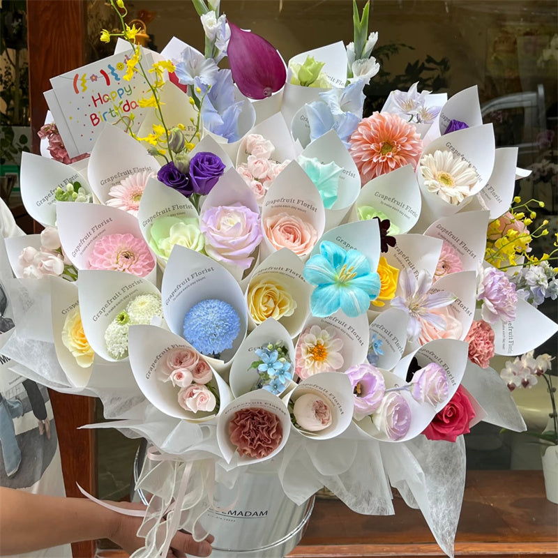 One Year, One Bloom Birthday Hatbox丨一岁一花生日抱抱桶