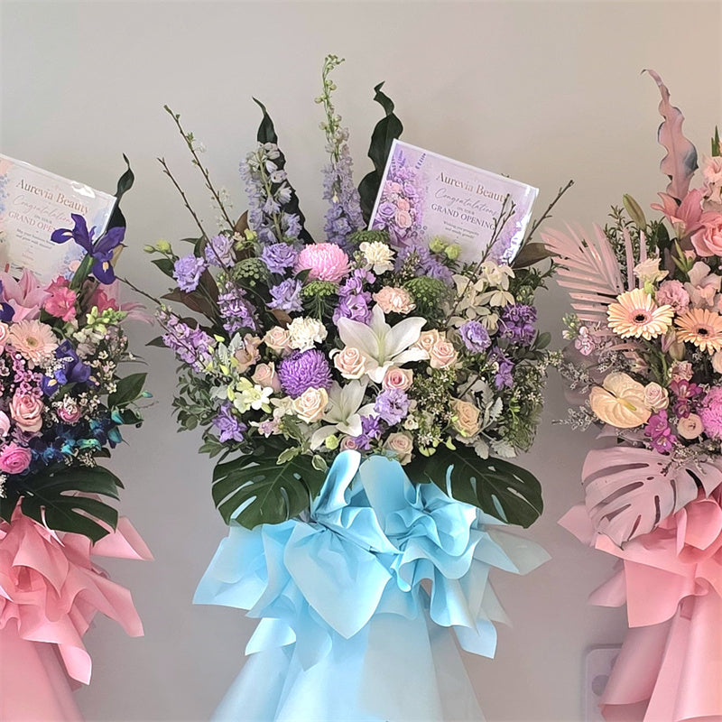 Business Opening Flowers - Modern Style 7 墨尔本开业花篮现代风开业三脚架1.75米