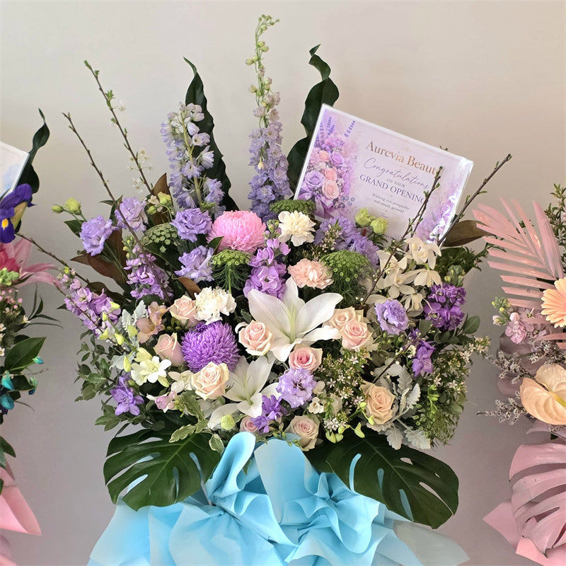Business Opening Flowers - Modern Style 7 墨尔本开业花篮现代风开业三脚架1.75米