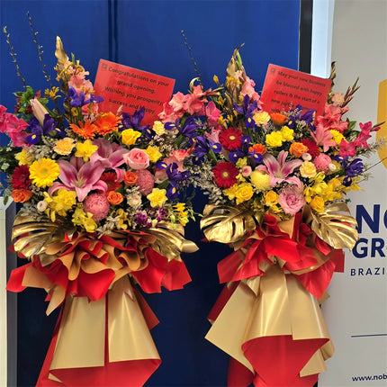 Business Opening Flowers - Modern Style 5 墨尔本开业花篮现代风开业三脚架1.75米