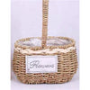 Flower Bamboo Basket with handle