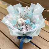 Preserved Flower Bouquet Mini - Blue
