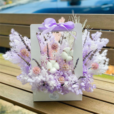 Preserved Flower Box - Purple