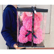 Rose Bear Large Pink (35cmH)