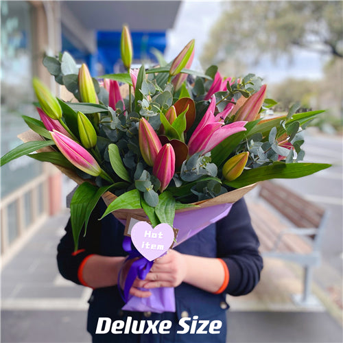 Bouquet of #Pink Oriental Lily