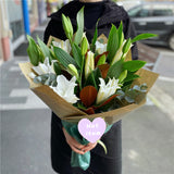 Bouquet of #White Oriental Lily