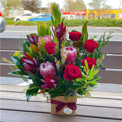 Florist Choice Posy Box Arrangement - Set your Budget & Colour