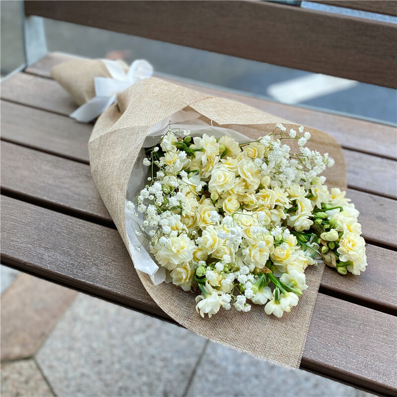 Paper Whites & Gyp Bouquet