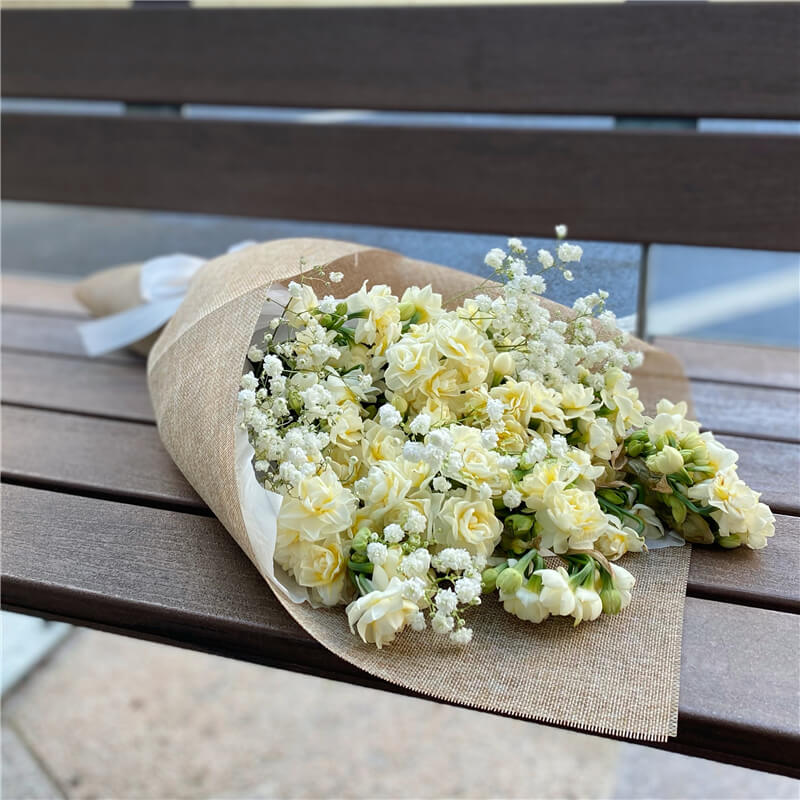 Paper Whites & Gyp Bouquet