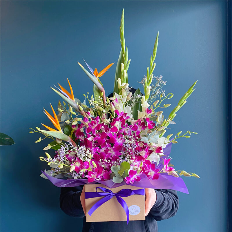 Singapore Orchids Box #Pink Small