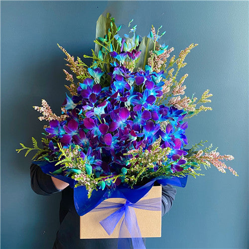 Singapore Orchids Box #Blue Small