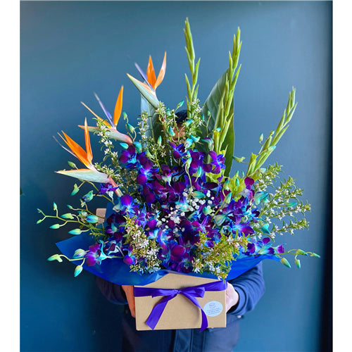 Singapore Orchids Box #Blue Small