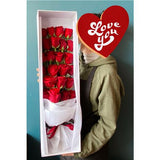 24 Roses Gift Box (more colour) - Mitcham Central Flowers