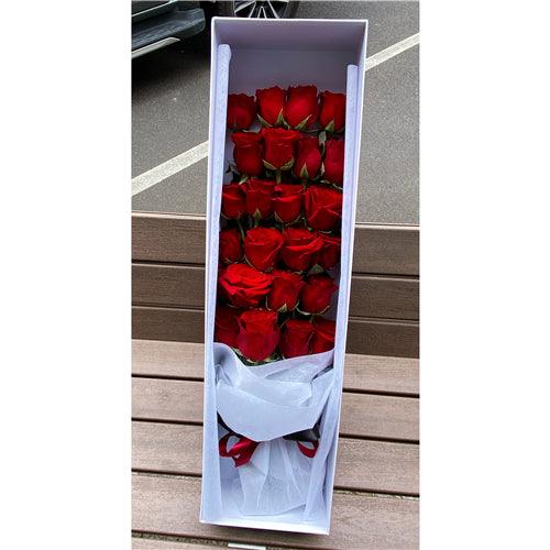 24 Roses Gift Box (more colour) - Mitcham Central Flowers