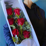 6 Roses Gift Box (more colour) - Mitcham Central Flowers