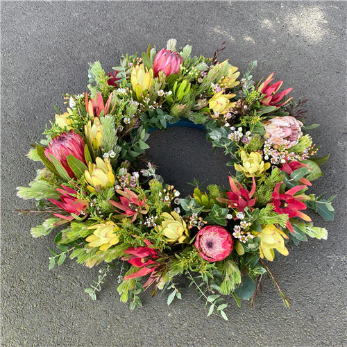 Funeral Wreath #9 Natives丨Funeral Flowers delivery Melbourne
